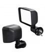 Manual Mirrors Black Left Right Side Pair For 2007-2017 Jeep Wrangler