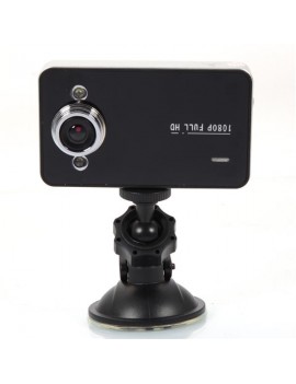 K6000 2.0-Inch 2-LED Wide-angle Lens Car Recorder with Night Vision Black